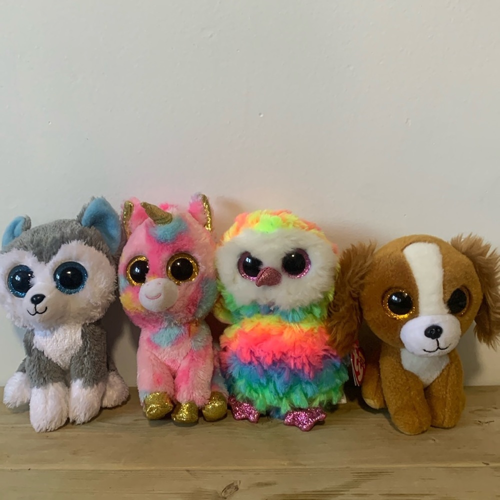 4 6” Ty Beanie Boo plush